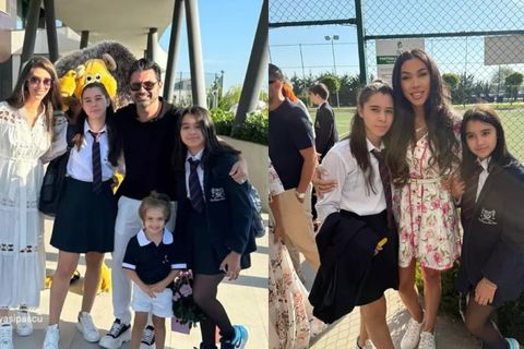 Cum au apărut Pepe și Raluca Pastramă în prima zi de școală a fiicelor. Au îngropat securea războiului de dragul copiilor
